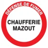 PANNEAU DEFENSE DE FUMER CHAUFFERIE MAZOUT Ø300MM SOFOP TALIAPLAST – 722240 7